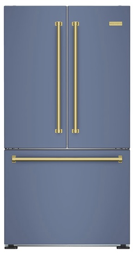 BlueStar FBFD361PCPLT 36 Inch Free Standing French Door Refrigerator