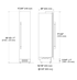 Fulgor Milano F7SFC18S1L 18 Inch Built In Freezer Column