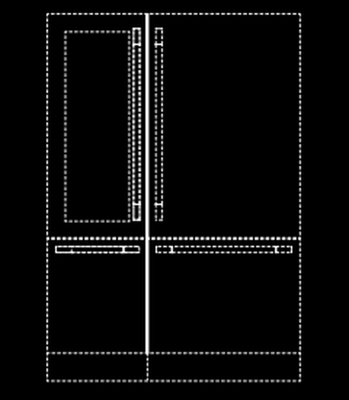 Fulgor Milano REFSBSINT60 Side By Side Kit 36" Pro Fridge and 24" Pro Wine Cellar Installation Kit