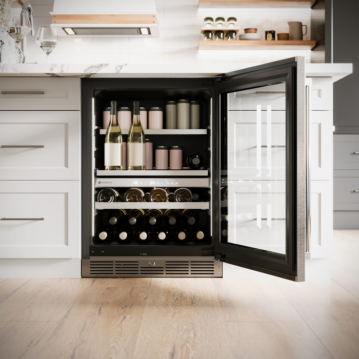Silhouette SPRWBC052D3SS 24 Inch Undercounter Wine Refrigerator