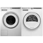 Asko W4114C.W+T411VD.W 24 Inch 208-240 V Washer & Veneted Dryer Pair