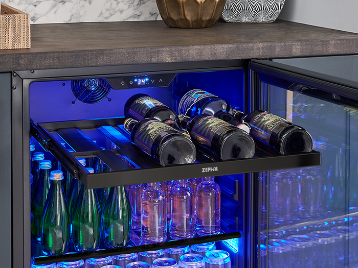 Zephyr BWN24C02AG 24 Inch Wine Refrigerator
