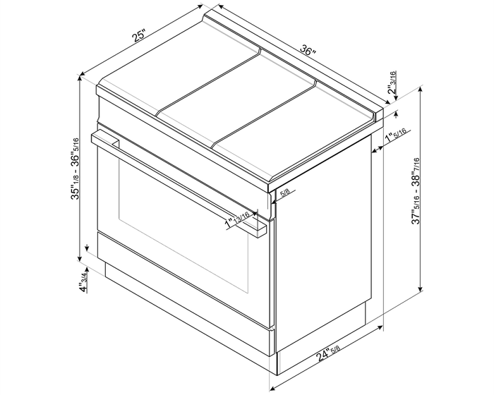 Smeg CPF36UGGBL Range Replacement Parts