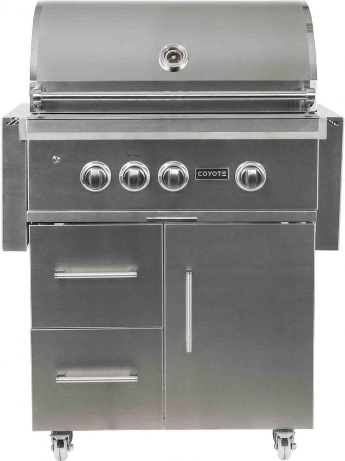 Grill on Cart Gas Outdoor Grill C2SL30LP-FS 30 inch Grill on Cart LP; Infinity Burners; Ceramics; LED fts