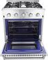 Thor Kitchen HRD3088U 30 Inch Dual Fuel Range