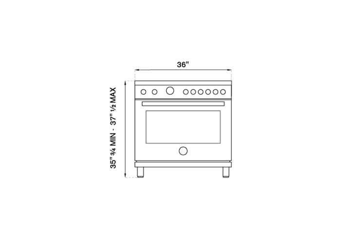 Bertazzoni PROF366GASGIT 36 Inch Gas Range
