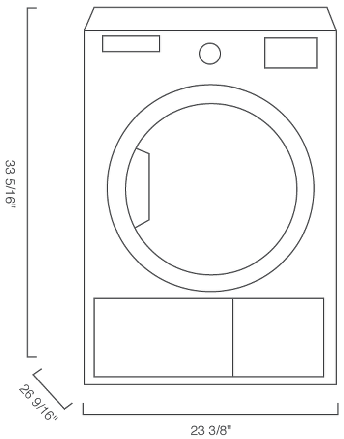 Blomberg DHP24412W 24 Inch Heat Pump Laundry parts