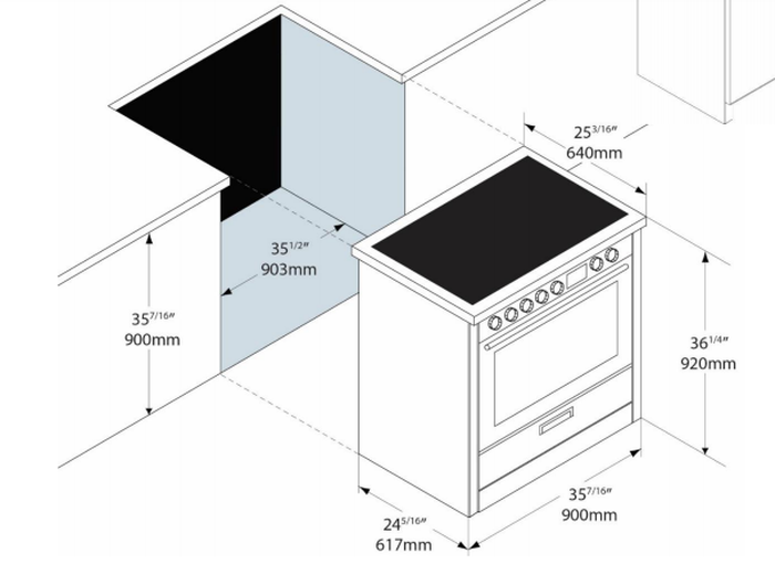 Porter&Charles FEC90B3 36 Inch Smoothtop Electric Range Parts
