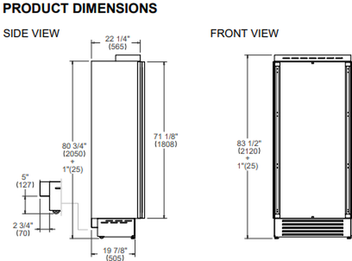 Bertazzoni REF36RCPIXR Fridge Column Replacement Parts