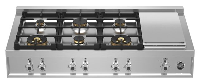 Bertazzoni PROF486GRTBXT 48 Inch Pro Series Gas Rangetop