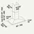 Falmec FPVUX30W6SSR 30 Inch Wall Mount Hood 600 CFM