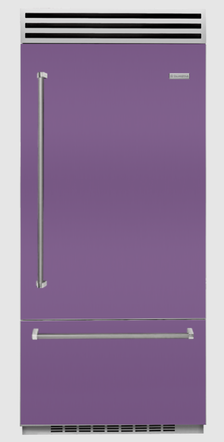 BlueStar BBB36R2CFPLT 36 Inch Built In Bottom Freezer Refrigerator
