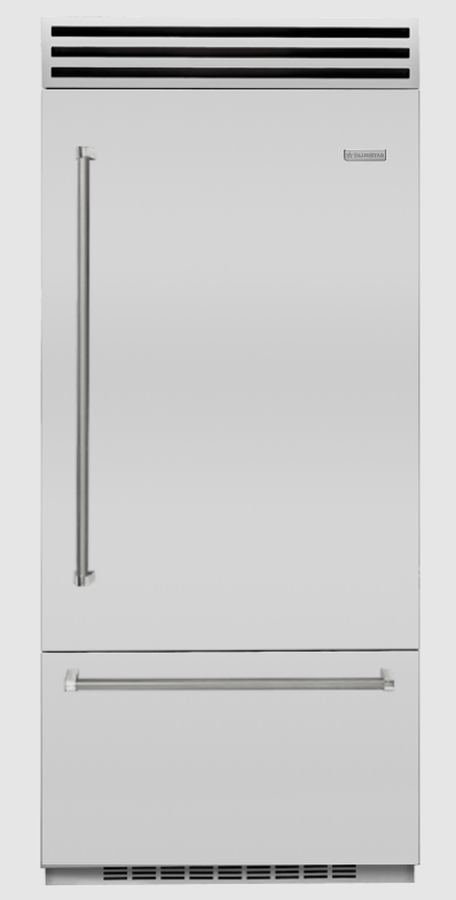 BlueStar BBB36R2CF 36 Inch Built In Bottom Freezer Refrigerator