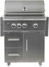 Grill on Cart Gas Outdoor Grill C2SL30LP-FS 30 inch Grill on Cart LP; Infinity Burners; Ceramics; LED fts