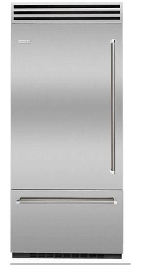 BlueStar BBB36L3C 36 Inch Built In Bottom Freezer Refrigerator
