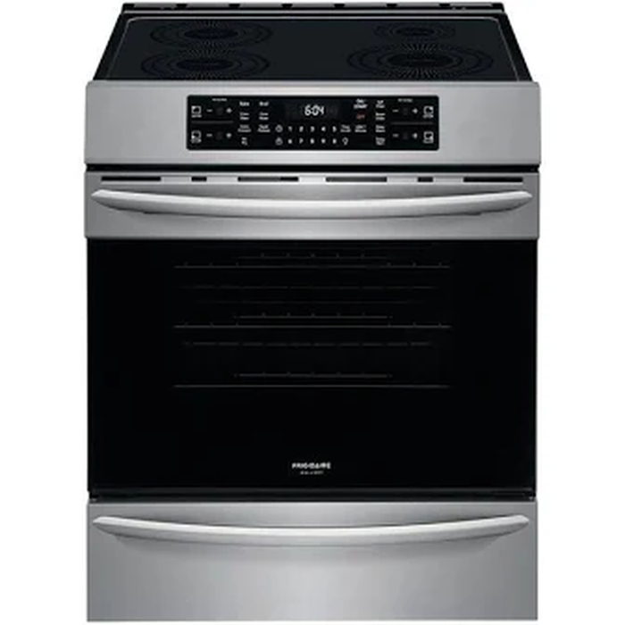 Frigidaire Gallery GCFI307CBF 30 Inch 6.2 Cu Ft Stone Baked Pizza Self Clean Induction Range